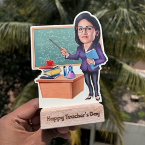 Teacher’s Day Special - Personalized Happy Teacher’s Day Wooden Table Décor - Perfect Gift For Teacher's Day