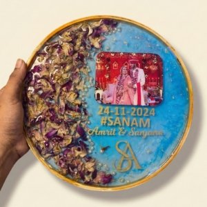 Varmala Preservation In Round Design Frame