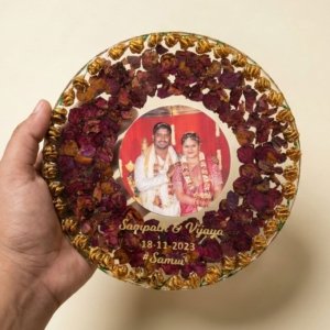 Varmala Preservation In Round Design Frame
