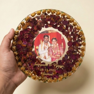 Varmala Preservation In Round Design Frame