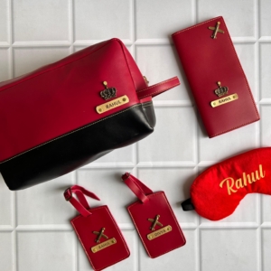 Luxury Personalized Travel Gift Set | Custom Name Luggage Tag & Accessories | Valentine's Day Travel Gift