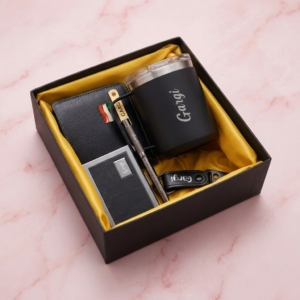Personalized Men's Essential Gift Hamper for Boys & Gents - Custom Engraved Wallet, Mug, Pen & More personalized gift product photo