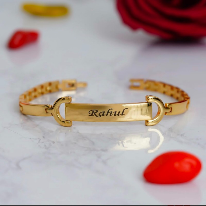 Personalized Engraved Metal Bracelet – Custom Name ID Bracelet for Him & Her (Black, Rose Gold, Gold) – Personalized Gift Product Photo Personalized Engraved Metal Bracelet – Custom Name ID Bracelet for Him & Her (Black, Rose Gold, Gold) personalized gift product photo