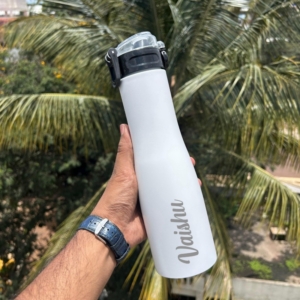 950 ML Stainless Steel Water Bottle - BPA Free & Eco-Friendly (Black, Blue, White) personalized gift product photo