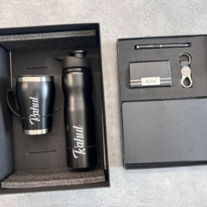 Personalized Black 6-Piece Customizable Gift Set for Corporate & Special Occasions personalized gift product photo