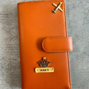 Premium Dual-Shade Vegan Leather Travel Passport Holder with Magnetic Lock personalized gift product photo