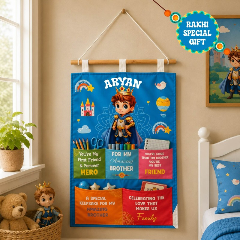 Personalized Kids Wall Organiser 17x24 Inch | Best Gift for Kids, Brother & Sister on Rakhi & Birthday - Personalized Gift Product Photo Personalized Kids Wall Organiser 17x24 Inch | Best Gift for Kids, Brother & Sister on Rakhi & Birthday personalized gift product photo