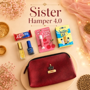 Personalized Sister Hamper 4.0 with Custom Cosmetic Pouch | Best Gift for Sister & Her on Birthday, Rakhi & Anniversary