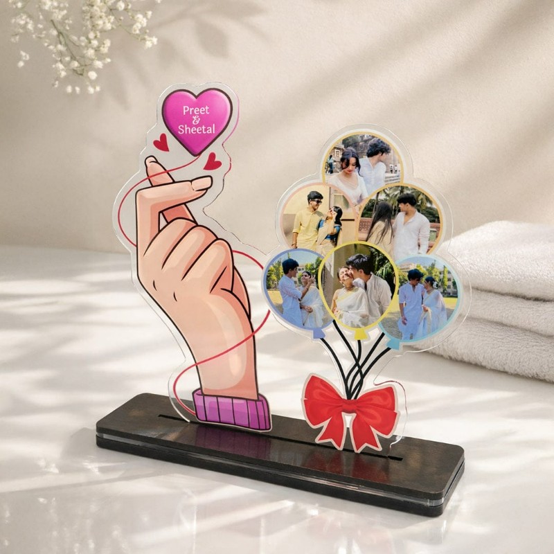Personalized LED Acrylic Table Top with Photo & Name | Best Gift for Him, Her & Couples on Birthday & Anniversary – Personalized Gift Product Photo Personalized LED Acrylic Table Top with Photo & Name | Best Gift for Him, Her & Couples on Birthday & Anniversary personalized gift product photo
