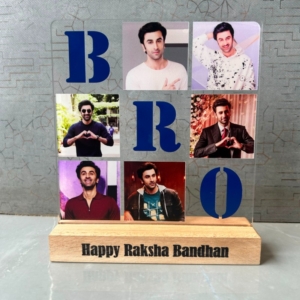 Personalized Hexa Photo Table Top | Best Rakhi & Birthday Gift for Brother personalized gift product photo