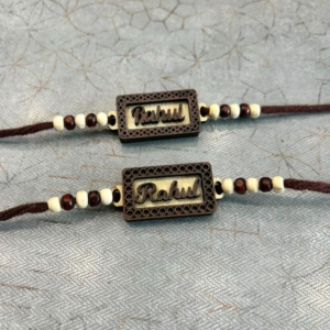 Personalized Ratan MDF Rakhi with Name | Best Gift for Brother, Sister & Rakshabandhan personalized gift product photo