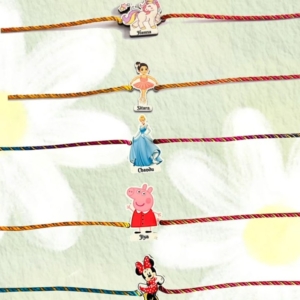 Personalized Cartoon Character Rakhi with Name | Best Gift for Brother & Kids on Rakshabandhan personalized gift product photo