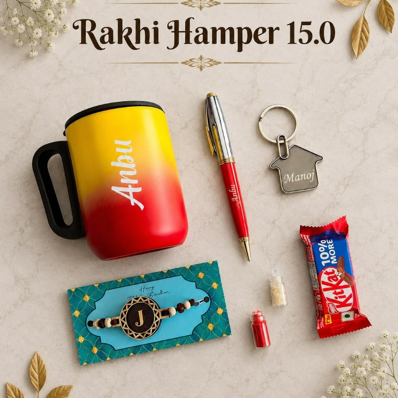 Personalized Monogram Rakhi Combo | Best Rakshabandhan Gift for Brother, Sister – Personalized Gift Product Photo Personalized Monogram Rakhi Combo | Best Rakshabandhan Gift for Brother, Sister personalized gift product photo