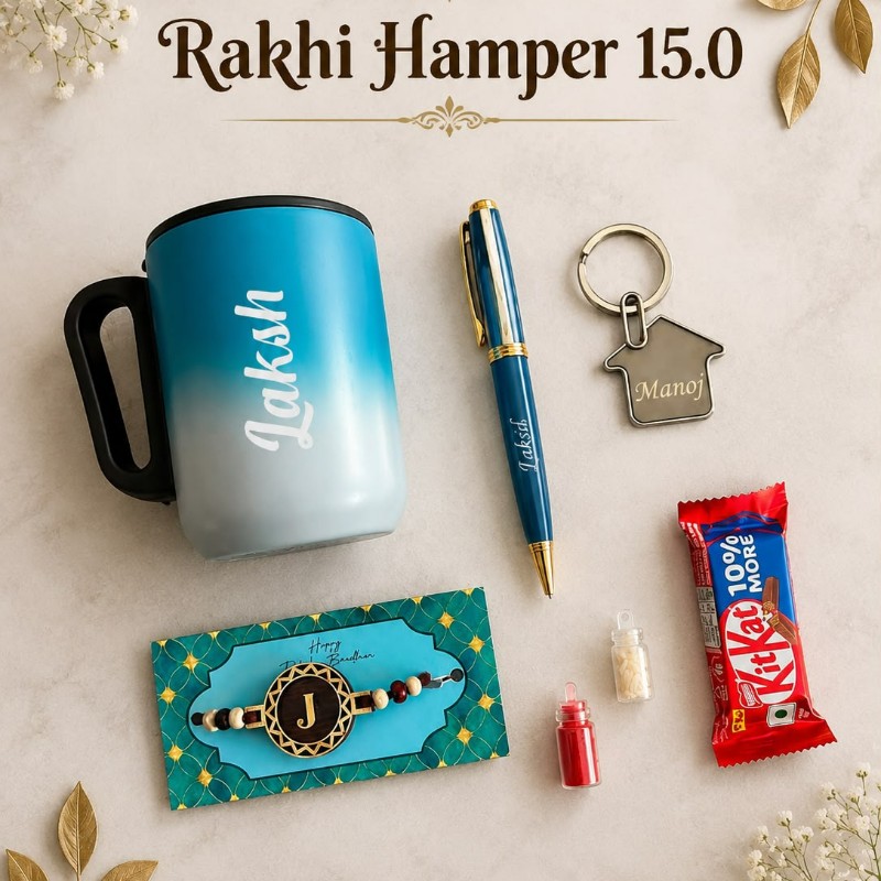 Personalized Monogram Rakhi Combo | Best Rakshabandhan Gift for Brother, Sister – Personalized Gift Product Photo Personalized Monogram Rakhi Combo | Best Rakshabandhan Gift for Brother, Sister personalized gift product photo