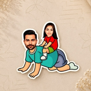 Personalized Caricature Photo Magnet (3-5 Inches) | Best Gift for Friends, Couples on Birthday & Anniversary personalized gift product photo