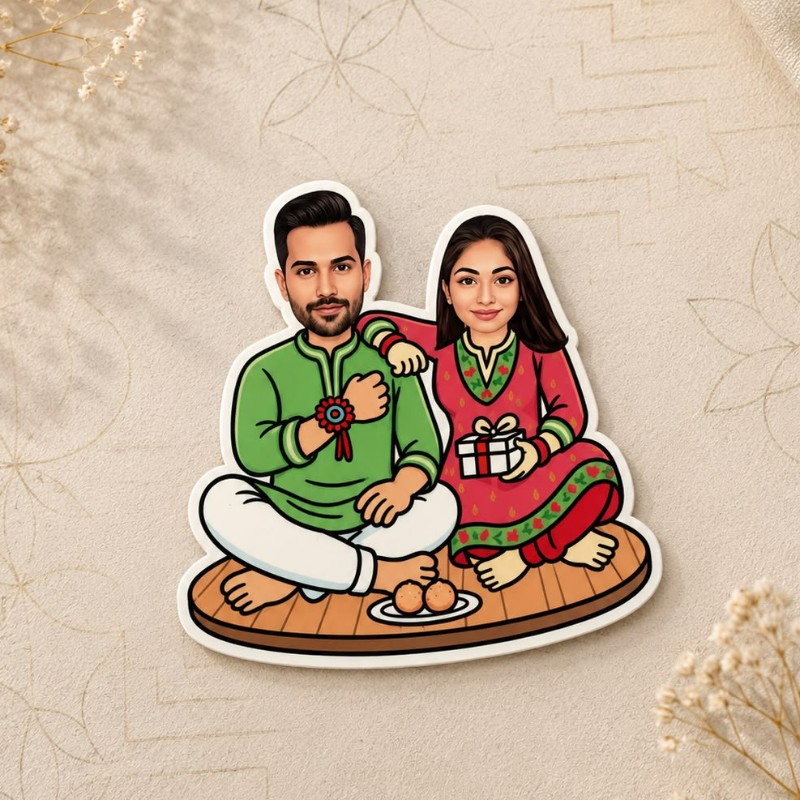 Personalized Caricature Photo Magnet (3-5 Inches) | Best Gift for Friends, Couples on Birthday & Anniversary – Personalized Gift Product Photo Personalized Caricature Photo Magnet (3-5 Inches) | Best Gift for Friends, Couples on Birthday & Anniversary personalized gift product photo