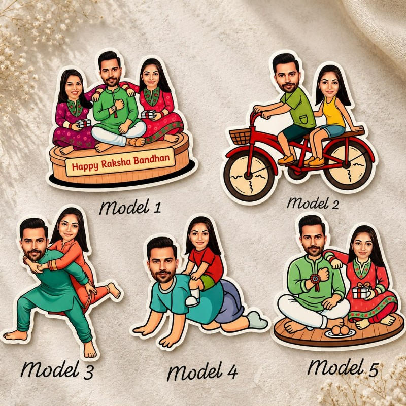 Personalized Caricature Photo Magnet (3-5 Inches) | Best Gift for Friends, Couples on Birthday & Anniversary – Personalized Gift Product Photo Personalized Caricature Photo Magnet (3-5 Inches) | Best Gift for Friends, Couples on Birthday & Anniversary personalized gift product photo