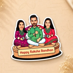 Personalized Caricature Photo Magnet (3-5 Inches) | Best Gift for Friends, Couples on Birthday & Anniversary personalized gift product photo