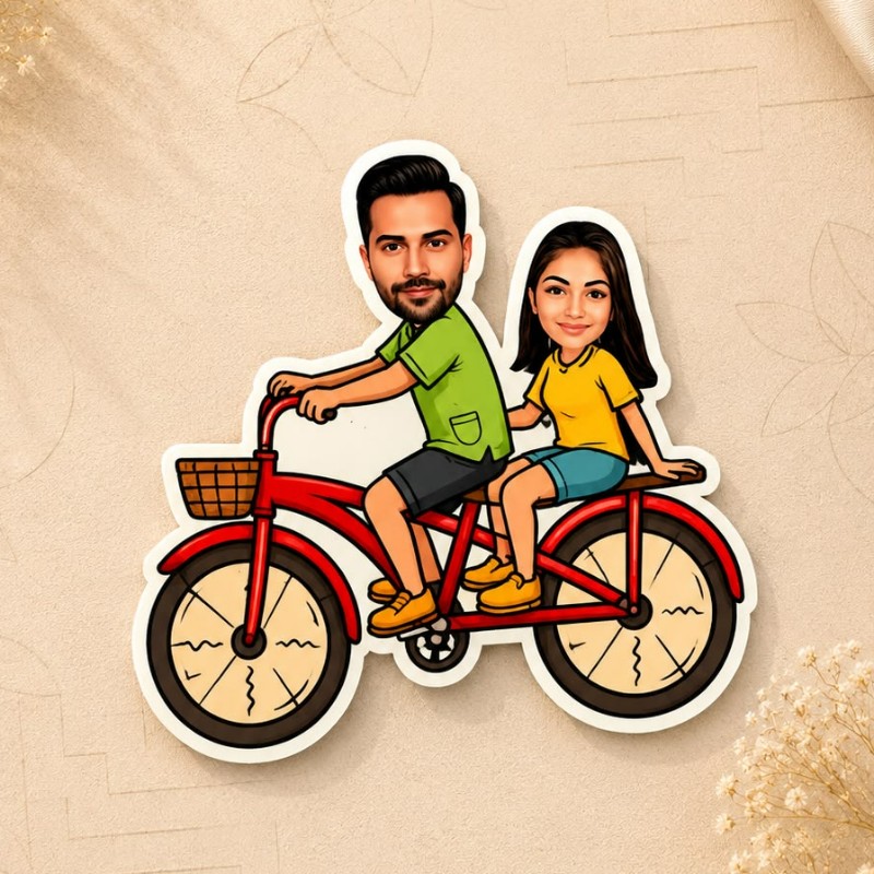 Personalized Caricature Photo Magnet (3-5 Inches) | Best Gift for Friends, Couples on Birthday & Anniversary – Personalized Gift Product Photo Personalized Caricature Photo Magnet (3-5 Inches) | Best Gift for Friends, Couples on Birthday & Anniversary personalized gift product photo