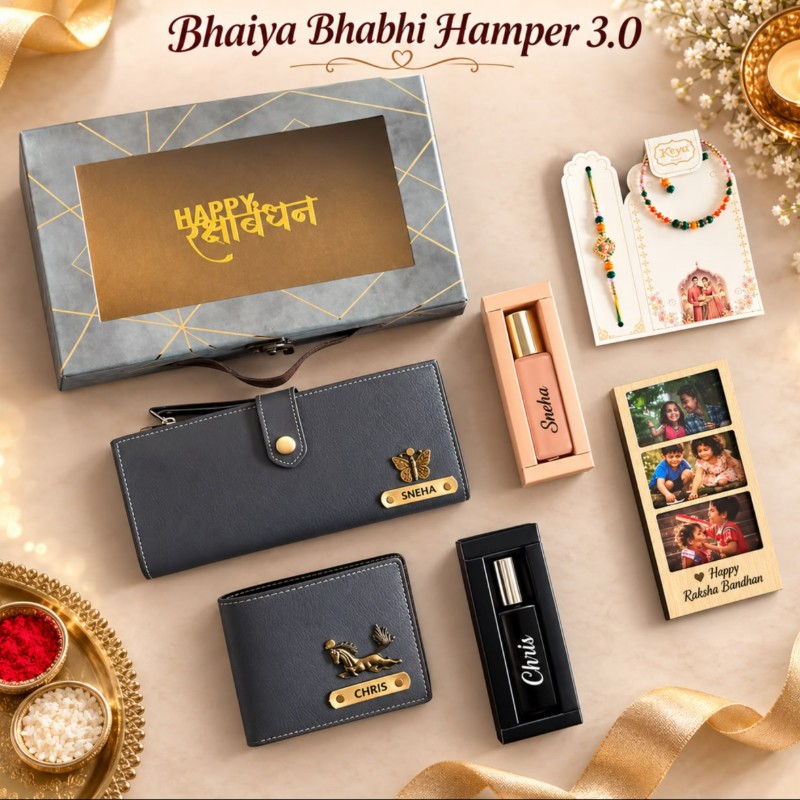 Personalized Bhaiya Bhabhi Gift Hamper 3.0 | Best Gift for Couples on Rakhi, Anniversary & Birthday - Personalized Gift Product Photo Personalized Bhaiya Bhabhi Gift Hamper 3.0 | Best Gift for Couples on Rakhi, Anniversary & Birthday personalized gift product photo
