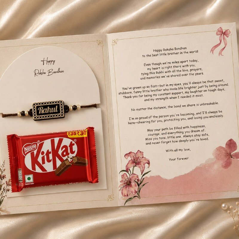 Personalized Rakhi Greeting Card with Photo & Name Rakhi | Best Gift for Brother, Sister on Rakshabandhan – Personalized Gift Product Photo Personalized Rakhi Greeting Card with Photo & Name Rakhi | Best Gift for Brother, Sister on Rakshabandhan personalized gift product photo