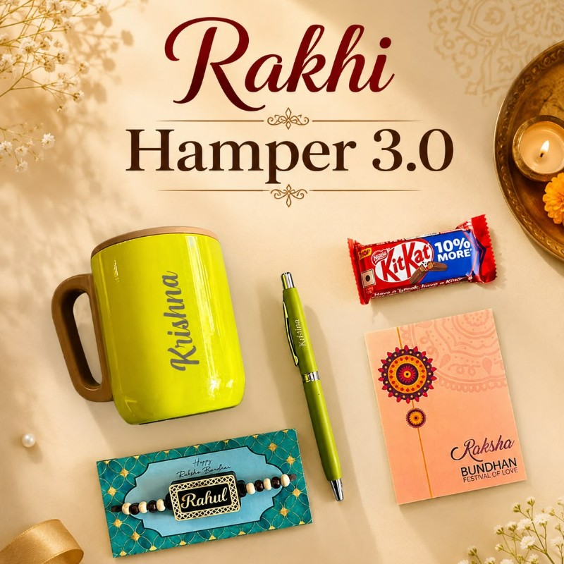 Personalized Rakhi Hamper 3.0 | Best Gift for Brother & Rakshabandhan - Personalized Gift Product Photo Personalized Rakhi Hamper 3.0 | Best Gift for Brother & Rakshabandhan personalized gift product photo