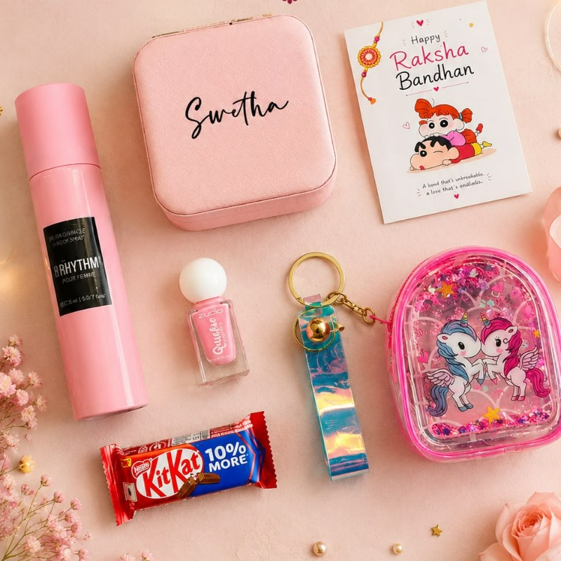 Personalized Sister's Delight Hamper | Best Gift for Sister on Birthday & Rakhi - Personalized Gift Product Photo Personalized Sister's Delight Hamper | Best Gift for Sister on Birthday & Rakhi personalized gift product photo