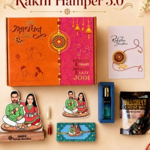 Personalized Caricature Rakhi Hamper 5.0 | Best Gift for Brother, Sister on Rakshabandhan personalized gift product photo