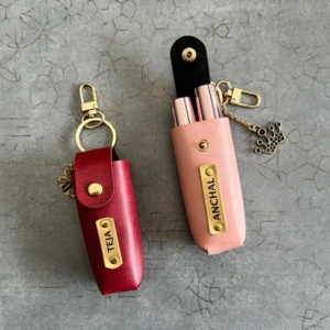 Personalized Lipstick & Perfume Holder Keychain | Best Gift for Her, Girlfriend & Birthday, Anniversary personalized gift product photo