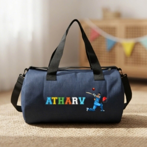 Personalized Kids Denim Duffel Bag | Best Gift for Boys & Girls on Birthday & as Return Gifts personalized gift product photo