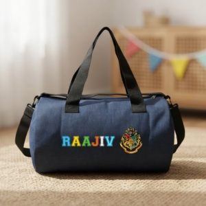 Personalized Kids Denim Duffel Bag | Best Gift for Boys & Girls on Birthday & as Return Gifts personalized gift product photo