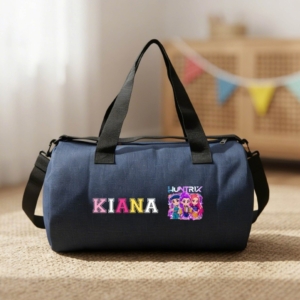Personalized Kids Denim Duffel Bag | Best Gift for Boys & Girls on Birthday & as Return Gifts personalized gift product photo