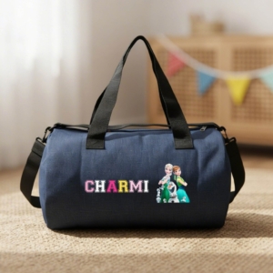 Personalized Kids Denim Duffel Bag | Best Gift for Boys & Girls on Birthday & as Return Gifts personalized gift product photo