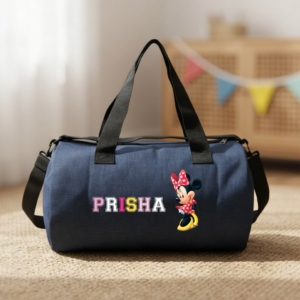 Personalized Kids Denim Duffel Bag | Best Gift for Boys & Girls on Birthday & as Return Gifts personalized gift product photo