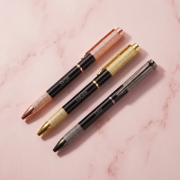 Brio Dotted Premium Personalized Pen | Custom Name Engraved (Rose Gold, Gold, Gunmetal) personalized gift product photo