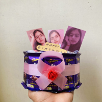 Customized Dairy Milk Bouquet - Customized Chocolate Bouquet