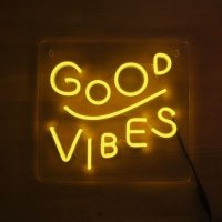 Good Vibes Neon Sign - Neon Sign Board - Neon Sign