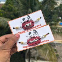 Personalized MDF Name Rakhi - Stylish Name Rakhi For Bhai - Unique Rakhi Design (1)