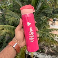 Personalized Stainless Steel Flask - Hot And Cold Bottle - Name Bottle - Pink