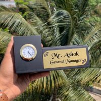 Personalized Wooden Pen Stand For Office - Corporate Gifts - Office Pen Stand - Office Name Plate