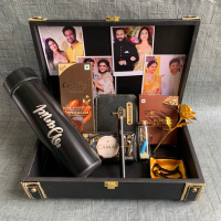 Valentine Trunk Hamper For Him - Valentine Gift For Him - Valentines Day Gifts For Husband - Best Valentine's Day Gifts For Boyfriend
