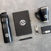 Personalized Black 6-Piece Customizable Gift Set for Corporate & Special Occasions personalized gift product photo