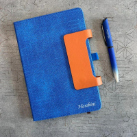 Eco-Friendly A5 Jute Texture Notebook with Magnetic Flap Lock - 185 Ruled Pages personalized gift product photo