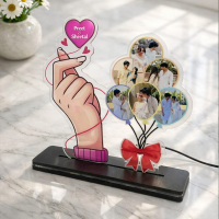 Personalized LED Acrylic Table Top with Photo & Name | Best Gift for Him, Her & Couples on Birthday & Anniversary personalized gift product photo