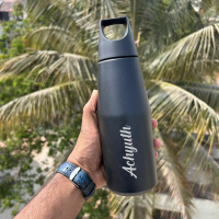 Personalized Hot & Cold Tricone Flask 500 ML | Best Gift for Him, Her & Corporate Gifting personalized gift product photo