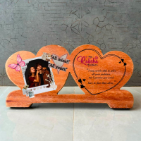Personalized Photo & Quote Wooden Frame | Best Gift for Brother, Sister on Rakshabandhan & Birthday personalized gift product photo