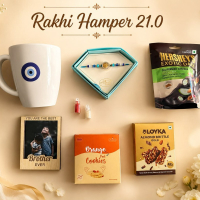 Personalized Photo Rakhi Hamper | Best Gift for Brother, Sister & Rakshabandhan personalized gift product photo