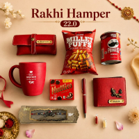Personalized Premium Rakhi Hamper with Wallet & Mug | Best Gift for Brother on Rakhi & Birthday personalized gift product photo