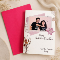 Personalized Rakhi Greeting Card with Photo & Name Rakhi | Best Gift for Brother, Sister on Rakshabandhan personalized gift product photo