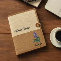 Personalized Jute Folder for A4 Documents | Best Gift for Teacher & Professionals personalized gift product photo